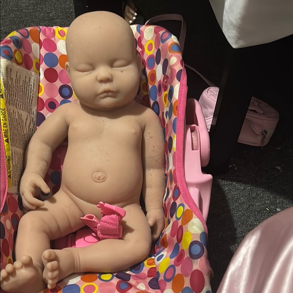 Colorful Polka Dot Baby Doll Stroller